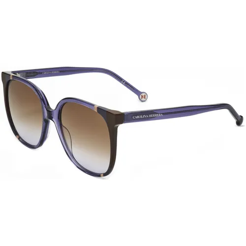 Carolina Herrera Damen 57mm Violett Brown Sonnenbrille CH0062-S-E53-57