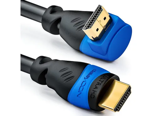 deleyCON deleyCON 10m HDMI 270° Grad Winkel Kabel