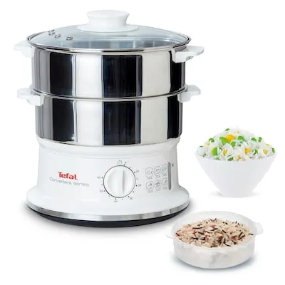 Tefal VC1451 - Dampfgarer für gesundes Kochen, schonende Zubereitung von Gemüse und Fisch