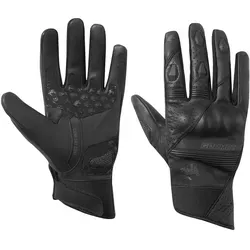 Germot Thompson Motorrad Handschuhe, schwarz, Größe L - Motorradhandschuhe mit atmungsaktivem Material, kurzer Stulpe und einstellbarem Klettverschluss für optimalen Tragekomfort.