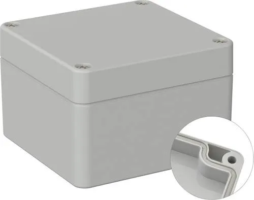 TRU COMPONENTS TC-9065600 Industrie-Gehäuse 82 x 80 x 55 ABS Lichtgrau (RAL 7035) 1St.