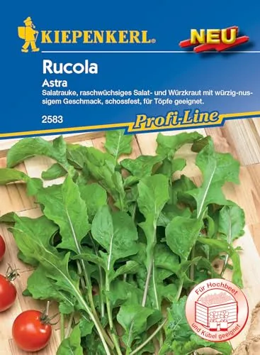 Produktbild Kiepenkerl Profi-Line Salatraukesamen Astra, Schossfeste Gemüsesamen, Nussiges Aroma, Ideal für Topfkultur und Freiland, Raschwüchsig