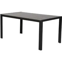 ebuy24 Gartentisch Cirl 150 cm schwarz/grau - Eleganter Gartentisch in schwarz/grau, 150 cm, mit hoher Haltbarkeit und stilvollem Design – perfekt für Garten und Terrasse.