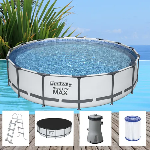 BESTWAY Frame Pool Steel Pro MAX Ø 457 x 107 cm von Bestway
