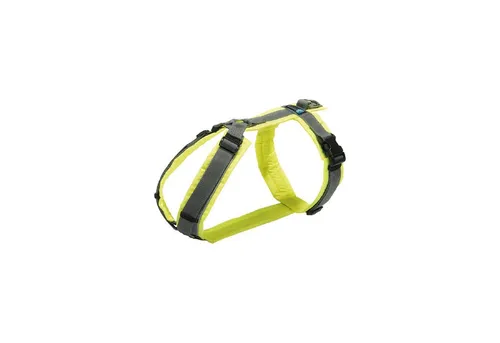 anny-x Brustgeschirr Protect leuchtgelb grau - Gr. XXS - Brustgeschirr für Hunde, vollunterlegte Polsterung und ergonomischer Aufbau für optimale Anpassung und Rückenschonung bei Ausflügen.