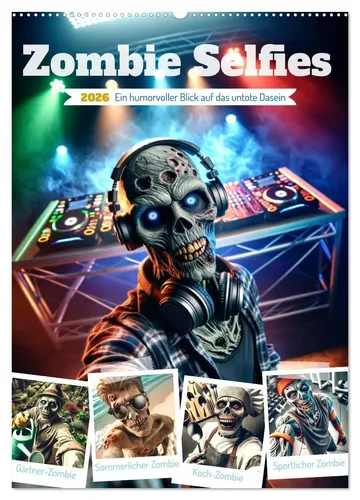 Marco Warstat | Zombie Selfies - Humorvolle Kalenderedition 2025 - Entdecken Sie 14 witzige Motive in diesem einzigartigen Kalender. Ideal für Fans von Humor und Horror, bringt er frischen Wind in Ihr Zuhause und sorgt für gute Laune im Alltag.