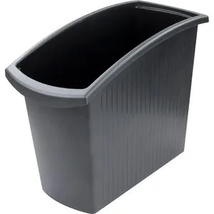 Han Papierkorb Mondo 1840, schwarz, rechteckig, aus Kunststoff, 18 Liter