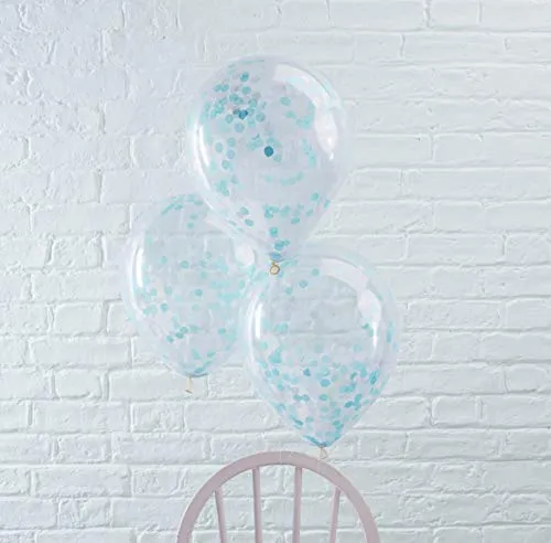 Blaue Mix & Match Konfettiballons 30cm 5