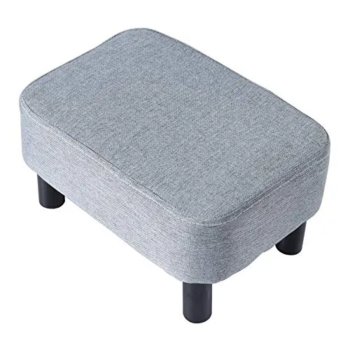 YMYNY Rechteckiger gepolsterter Fußhocker 42 x 29 x 23 cm