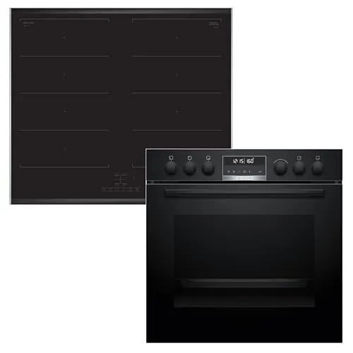 HND679LS62 Herdset mit Induktionskochfeld in schwarz von Bosch