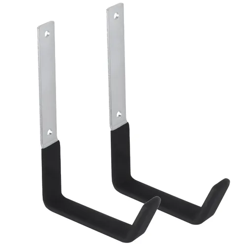 2x Stahlwandhalterung Radhaken Wandhalterung Maclean für Reifen Räder Leiter Fahrrad Stahl max. Belastung 10kg