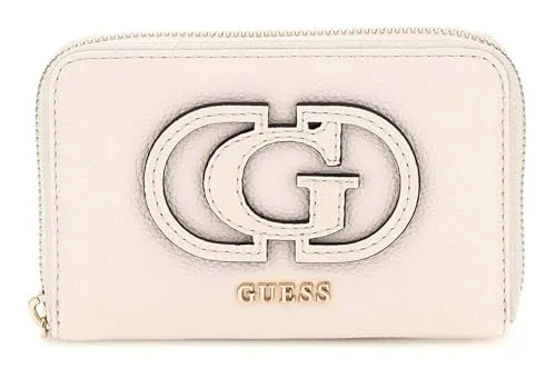 GUESS Calebra SLG Medium Zip Around Wallet M Cream White in weiß von GUESS