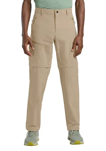 Jack Wolfskin PICO TRAIL ZIP OFF PANTS M - Vielseitige Trekkinghose in Braun 46 - Praktische Zip-Off-Hose für Herren, ideal für Wanderungen. Atmungsaktiv, schnell trocknend und wasserabweisend für optimalen Komfort bei jedem Wetter.