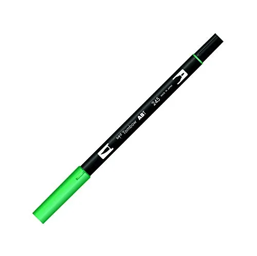 Tombow ABT-245 Fasermaler Dual Brush Pen mit zwei Spitzen, sap green, 1 Stück (1er Pack)