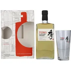 Suntory TOKI Blended Japanese Whisky 43% Vol. 0,7l mit Geschenkbox und Highball Glas
