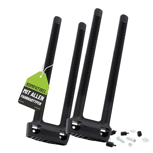 MSZweirad Fahrrad Rahmenschloss Befestigung - Ringschloss Halterung Universal Flexmount - Spannband Adapter für Montage am Rahmen ohne Befestigungslöcher Schwarz