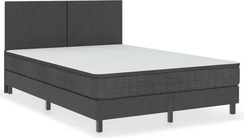 vidaXL Boxspring-Bettgestell Grau Stoff 180x200 cm von vidaXL