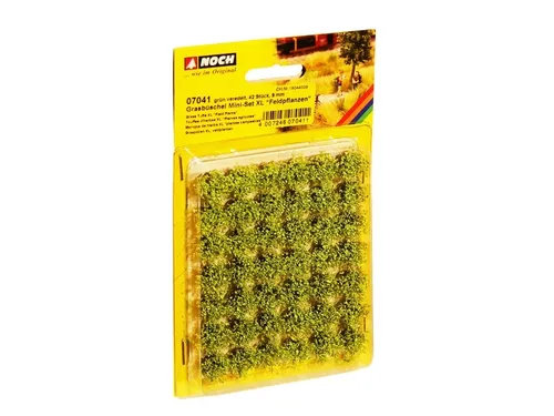 NOCH 07041 Grasbüschel Mini-Set XL “Feldpflanzen”  42 Stück, 6 mm