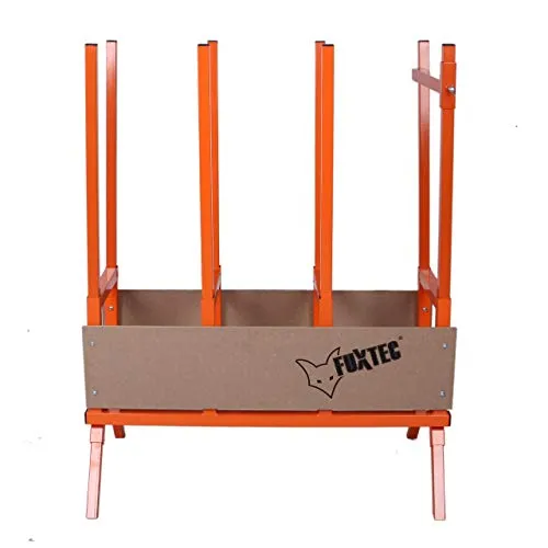 FUXTEC Sägebock FX-SH2.0 aus Metall für Kettensägen - Säge-Zubehör mit stabiler Stahlkonstruktion und verstellbaren Füßen für sicheren Halt. Ideal für effektives Arbeiten und platzsparendes Lagern.