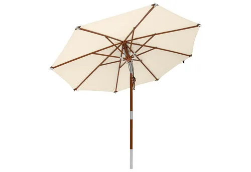 anndora Sonnenschirm Knicker 3 m rund - Sonnenschirm mit 300 cm Durchmesser, witterungsbeständig und mit integriertem Dreh-Kipp-Mechanismus für flexiblen Schatten. Ideal für Garten und Terrasse.