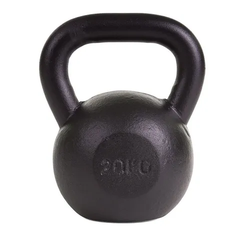 Sport-Thieme Kettlebell Pulverbeschichtet 20kg - Kettlebell für effektives Training, steigert koordinative Fähigkeiten und Schnellkraft – ideal für Anfänger und Fortgeschrittene.