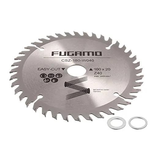 HM Kreissägeblatt Ø 180 x 20/16 mm 40 Zähne Sägeblatt für Hartholz Spannplatte