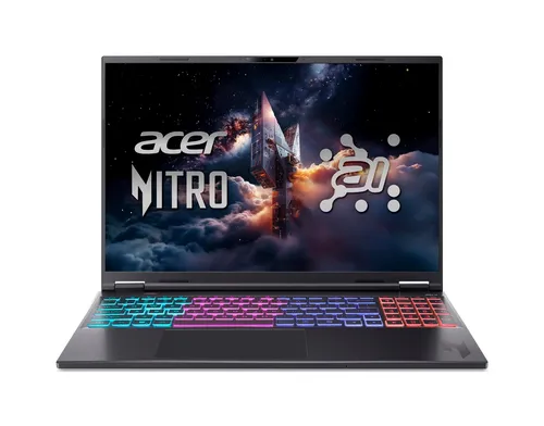 Acer Gaming Notebook Nitro 16S AI 40.6cm (16 Zoll) - Erleben Sie beeindruckende Gaming-Performance mit dem Acer Nitro 16S AI. Ausgestattet mit AMD Ryzen AI und NVIDIA GeForce RTX 5060 bietet es ultraschnelle Grafik und optimierte Leistung für kreative Anwendungen.