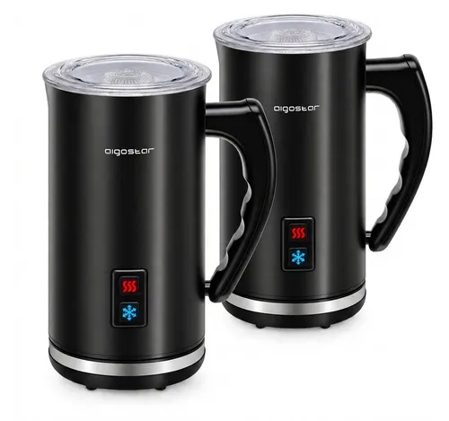Aigostar Montalatte Elettrico 500W – 3-in-1 Milchaufschäumer für heiße und kalte Schäume