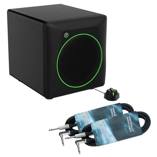 Mackie CR8SBT Aktiver Bluetooth-Subwoofer - Leistungsstarker 8 Zoll Subwoofer mit einstellbarem Crossover für Heimstudios und Gaming. Bluetooth-Konnektivität für einfache Integration, inklusive praktischer Fernbedienung und 2 Klinkenkabel.