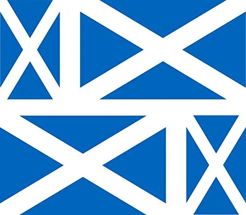 Akachafactory 4 x selbstklebend Sticker Auto Moto Koffer Laptop Flagge Schottland Schottenmuster
