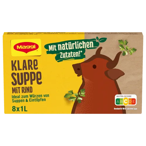 Maggi klare Suppe mit Rind 8x 1,0 l
