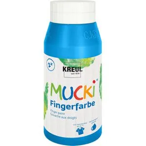 Kreul Fingerfarbe Mucki 23208, blau, 750 ml, auswaschbar