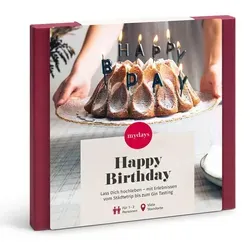 mydays Geschenkbox Happy Birthday – Erlebnisgeschenk für 1-2 Personen