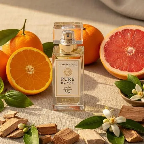PURE ROYAL 851 Damenduft 50 ml erfrischend, positiv und freudig, mit strahlendem Zitrus-Charakter und natürlicher Leichtigkeit