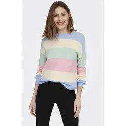 ONLY ONLATIA L/S STRIPE PULLOVER KNT NOOS blau XS (34) - Modischer Pullover in Kentucky Blue Stripes, kühlend und pflegeleicht, ideal für stilvolle Outfits.