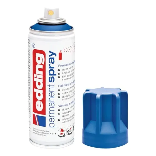 e-5200 Permanent Spray enzian blau RAL5010 - Acryl-Sprühfarbe für vielseitige Anwendungen auf Holz, Stein, Metall und mehr. Schnelltrocknend, witterungsbeständig und in 30 Farben erhältlich.