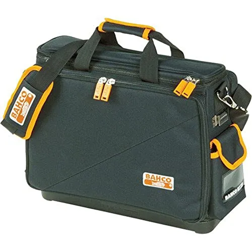 Bahco Laptop&Tools Bag-Hard Bottom 4750FB4-18 - Werkzeugtaschen mit großem, gepolstertem Laptopfach und abnehmbaren Seitentaschen für vielseitige Nutzung. Robuster PP-Boden für Isolierung und einfache Reinigung.