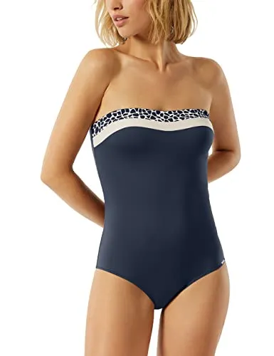 Schiesser Bandeau Badeanzug - Eleganter Schiesser Bandeau Badeanzug für Damen, ideal für den Strand. Mit einem modernen Design und optimalem Tragekomfort für unbeschwerte Sommertage.