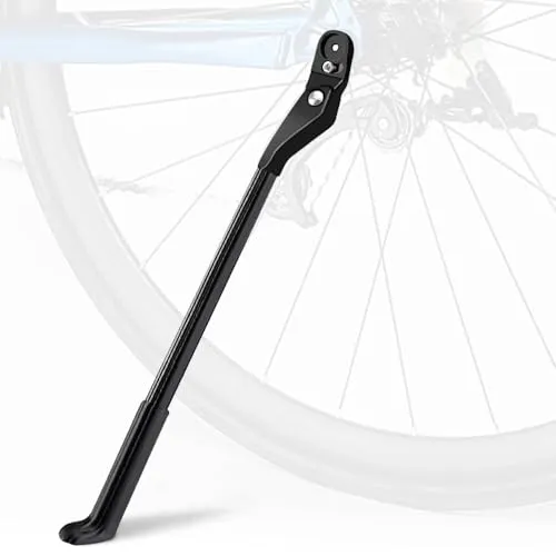 WOTOW Fahrradständer - Verstellbar Fahrrad Ständer Aluminiumlegierung Fahrrad Ständerfuß mit verstecktem Federschloss, rutschfeste Seitenständer Fahrrad für 24-27,5 Zoll Mountainbike/Rennrad/e-Bike