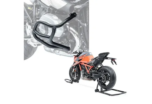 Motoguard Motor-Schutzhülle Set Sturzbügel + Einarm Montageständer S2