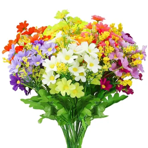 OWLKELA Künstliche Blumen, 6 Bündel für Balkon und Innen von OWLKELA