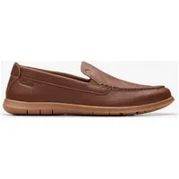 Clarks Flexway Step Herren Mokassin, Braun, 41.5 EU von Clarks