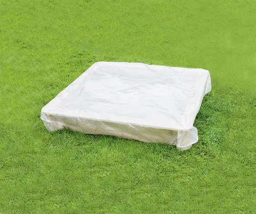 Schutzhülle für Sandkasten 120x120x20cm Sandkastenschutzhülle transparent neu