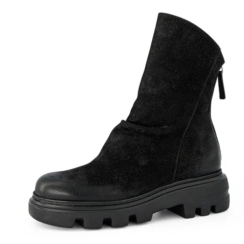 Paul Green Stiefelette Nubukleder - Damen Wanderschuhe aus hochwertigem Nubukleder mit Reißverschluss für leichten Einstieg und maximalen Komfort, ideal für den Alltag.