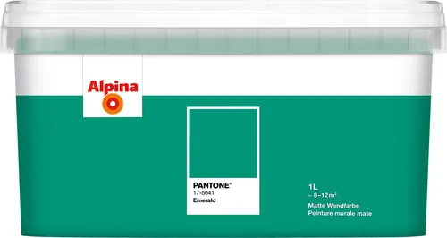 Alpina Wandfarbe Pantone matt emerald 1 L
