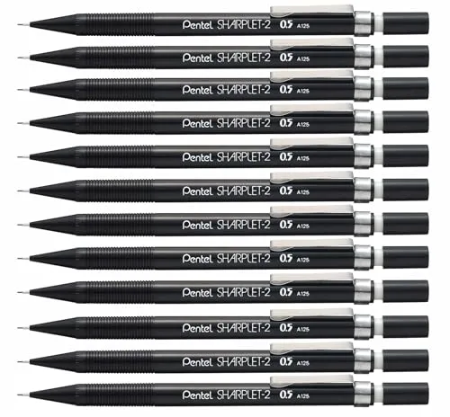 Produktbild Pentel Sharplet-2 A125 Druckbleistift, 0.5 mm, Härtegrad HB, schwarz (12 Stück)