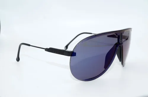 Carrera Unisex Superchampion Sonnenbrille D51/XT Black Blue, 99 - Sonnenbrille für Damen, trendiges Design mit UV-Schutz und schützendem Etui inklusive.