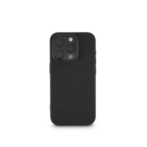 Hama Hülle für iPhone 15 Pro Max (Handyhülle, stoßfest, Kratzfest, Elegante Schutzhülle für Rückseite, weich, Slim, softe Oberfläche, Wireless Charging kompatibel) schwarz