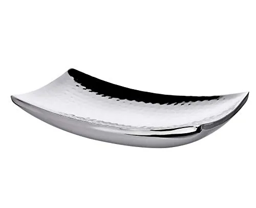 EDZARD Schale Dallas, rechteckig, 30 x 18 cm in silber von Edzard