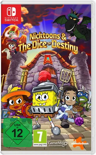 Nicktoons & The Dice of Destiny (Nintendo Switch) - Actiongeladenes Rollenspiel mit legendären Nickelodeon-Charakteren, einzigartigen Kräften und epischen Bosskämpfen. Spielbar im Einzel- oder lokalen Koop-Modus für bis zu 4 Spieler!